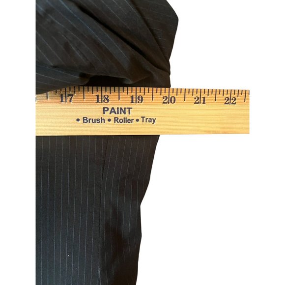 Theory Mens Slim Fit Two Button Striped Sport Coat Blazer Dark Charcoal Grey 40R - Picture 10 of 13